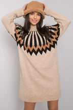 Women's Mini Day Dress – Relaxed With Long Sleeves