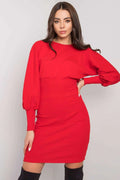 Women's Mini Day Dress – Slim With Long Sleeves