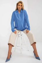 Women's Minimalist Solid V-Neck Pullover Sweater