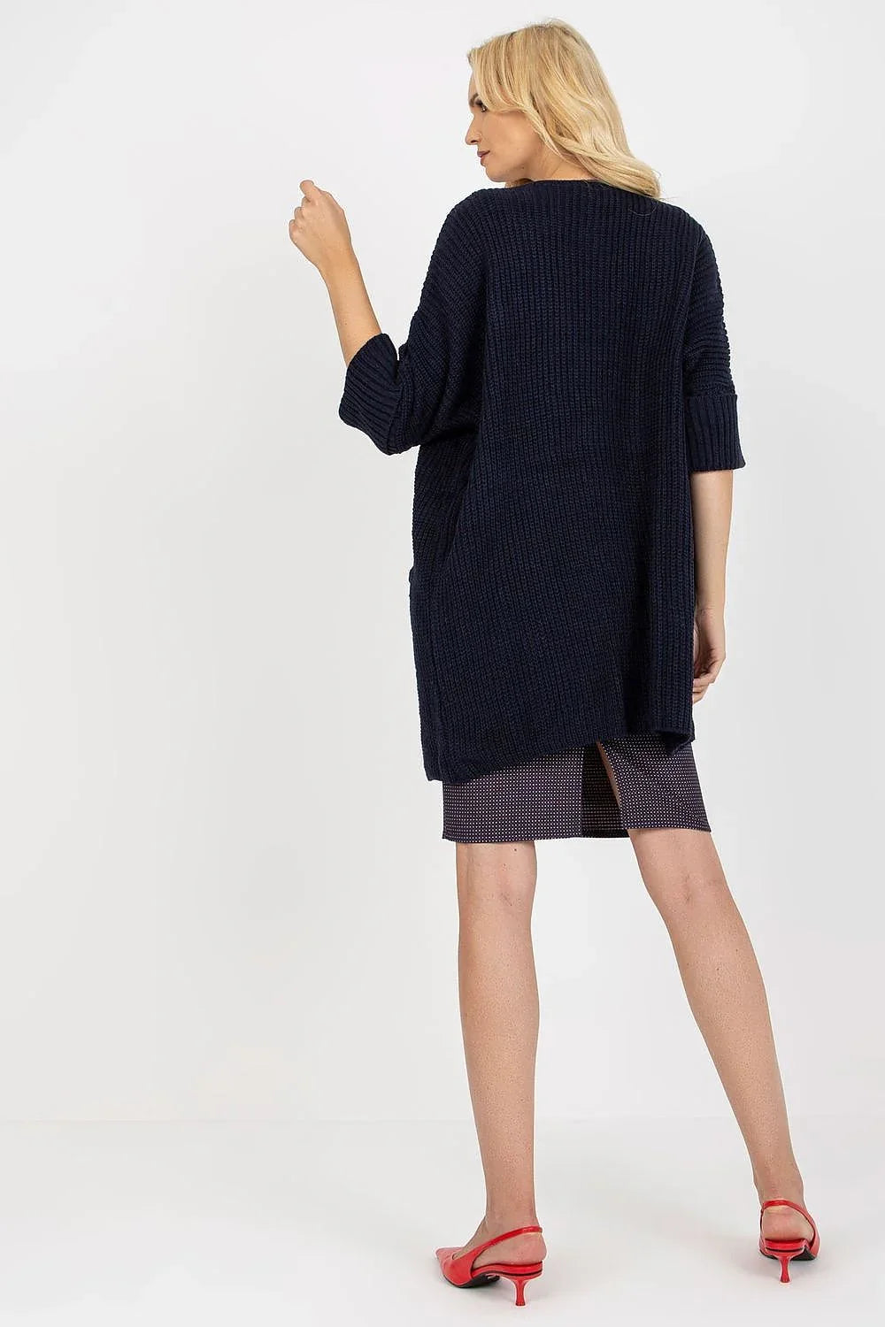 Women's Open Front Longline Cardigan Sweater