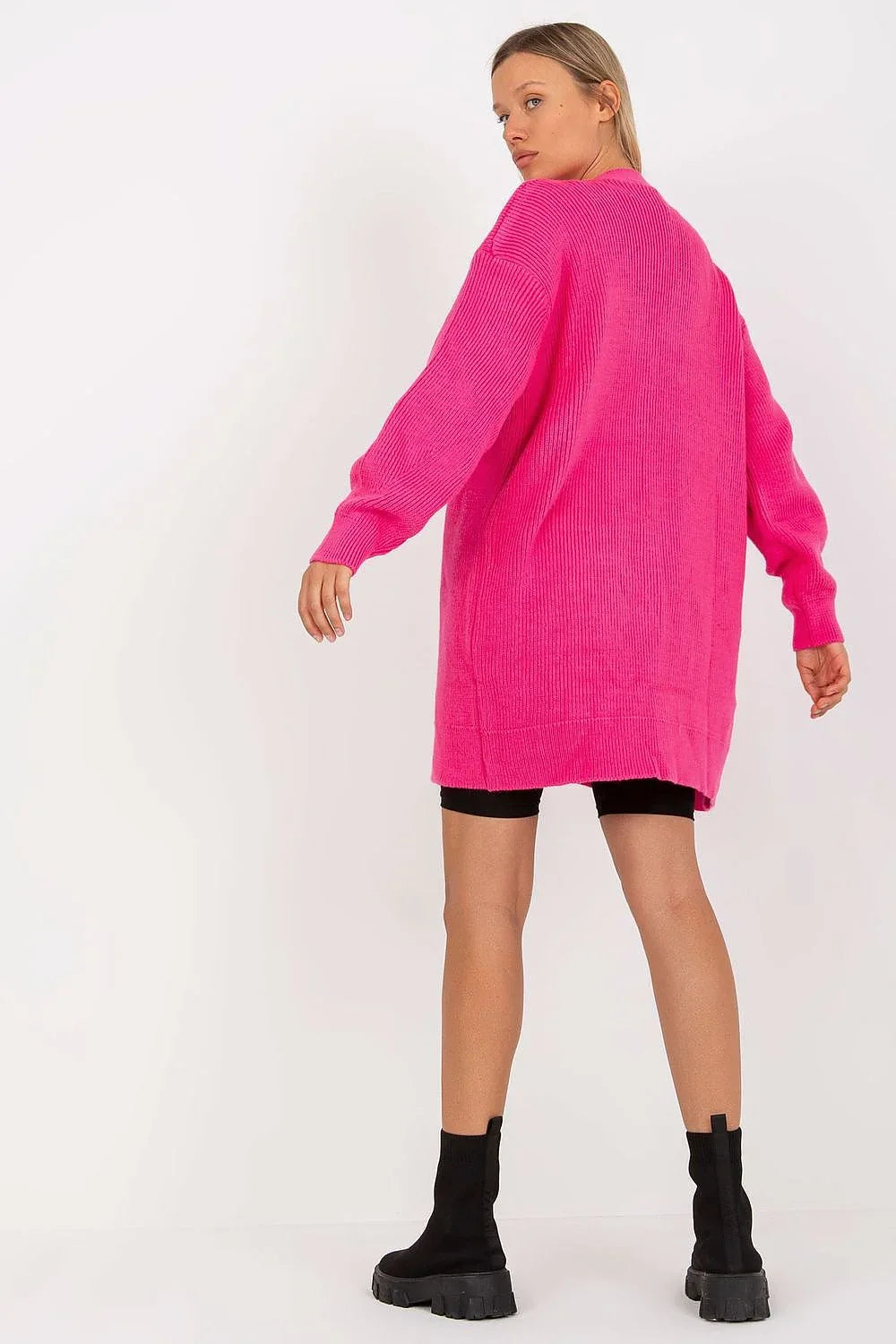 Women's Oversized Longline Cardigan Sweater - Guocali fashion image