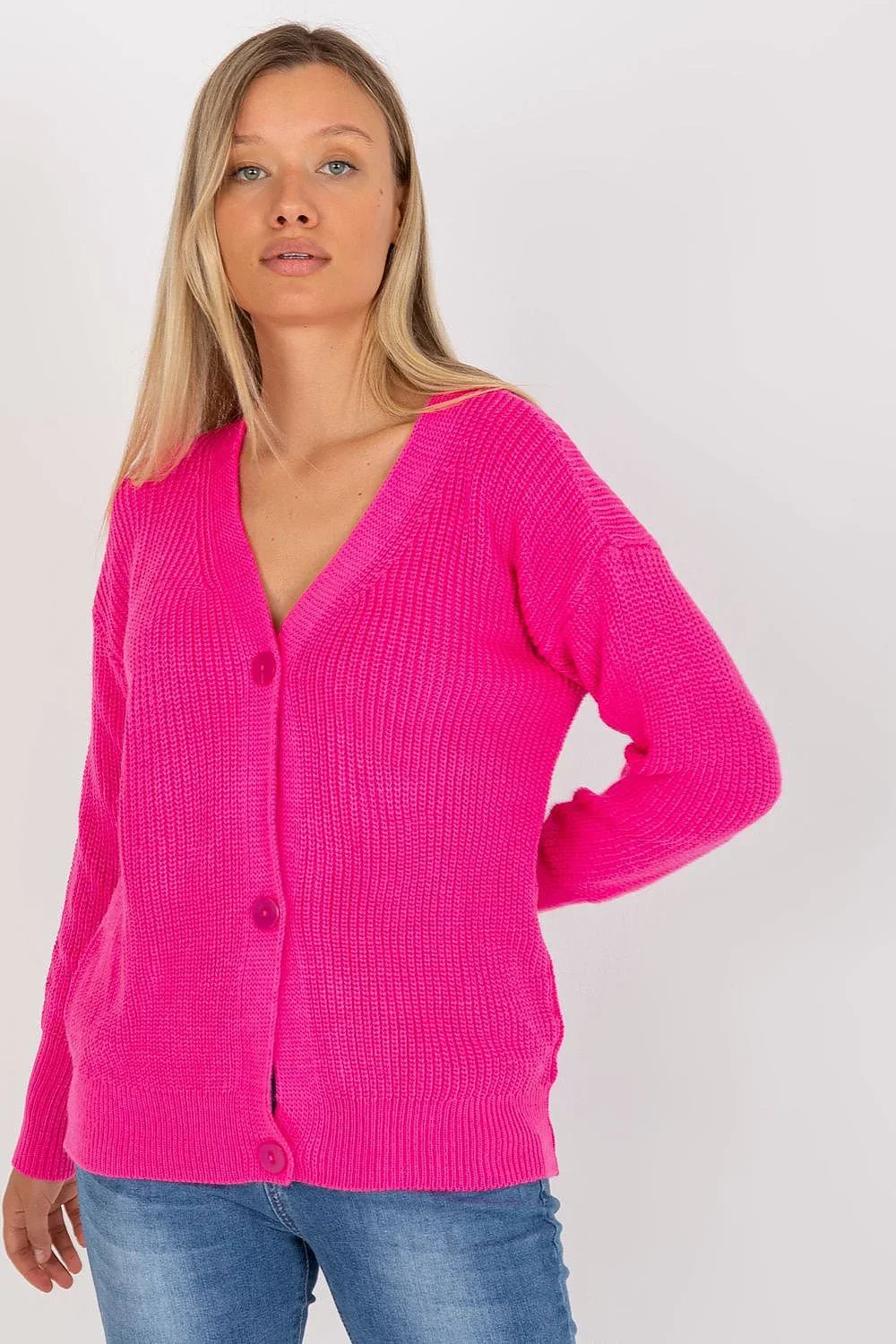 Women's Oversized V Neck Cardigan Sweater