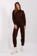 Women’s Ribbed Hoodie and Tapered Pants Two Piece Set