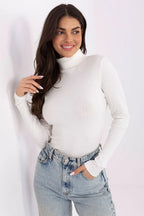 Women's Slim Ribbed Cotton Turtleneck Sweater - Guocali