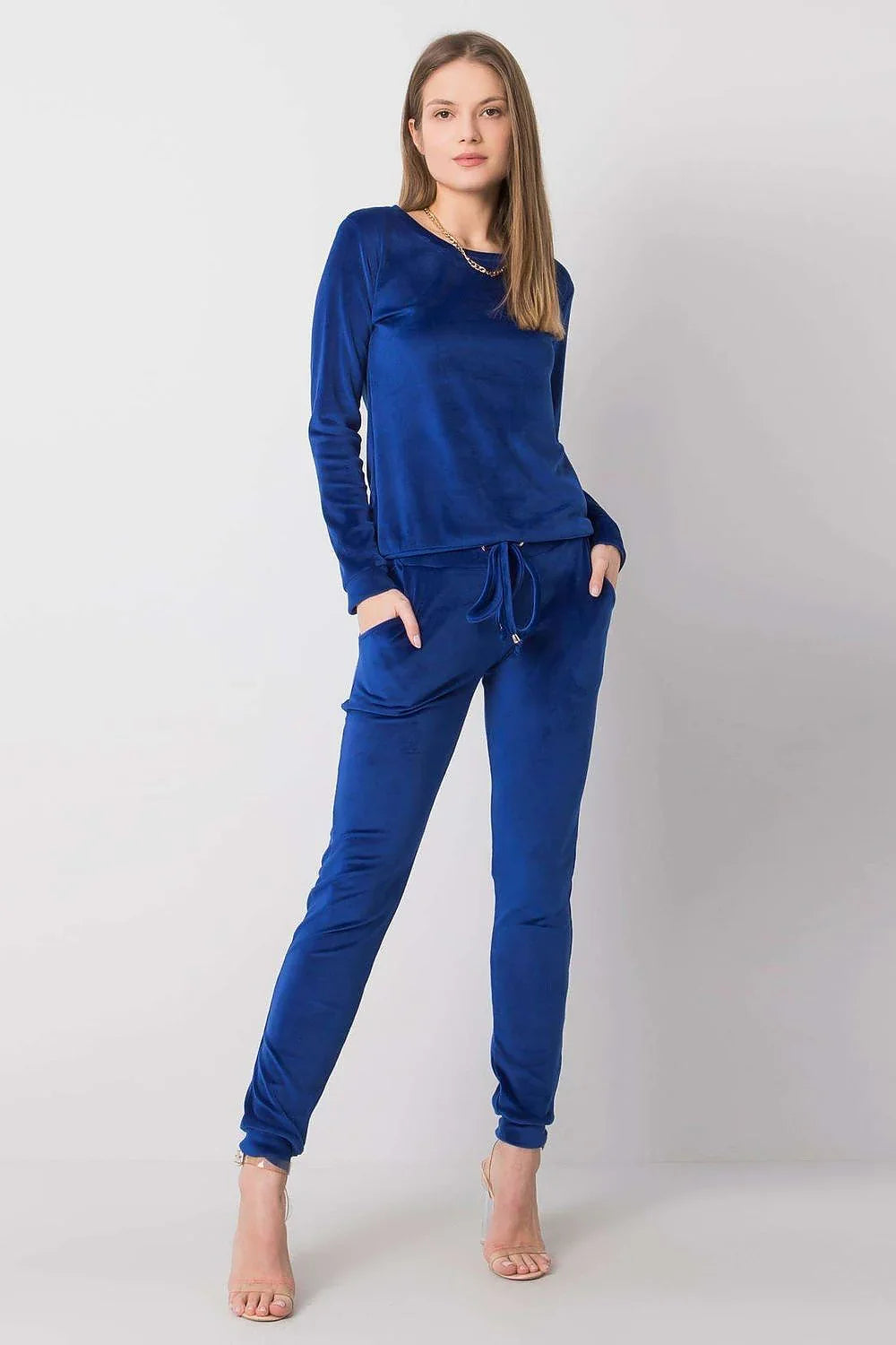 Women’s Soft Touch Blouse and Straight Leg Pants Set