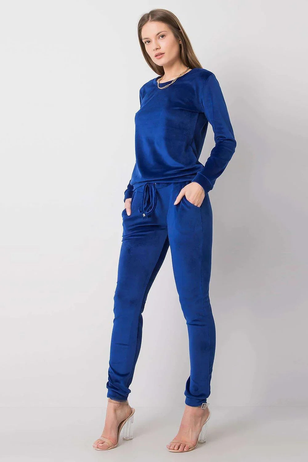 Women’s Soft Touch Blouse and Straight Leg Pants Set