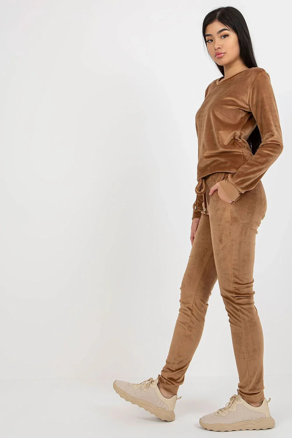 Women’s Soft Touch Blouse and Straight Leg Pants Set