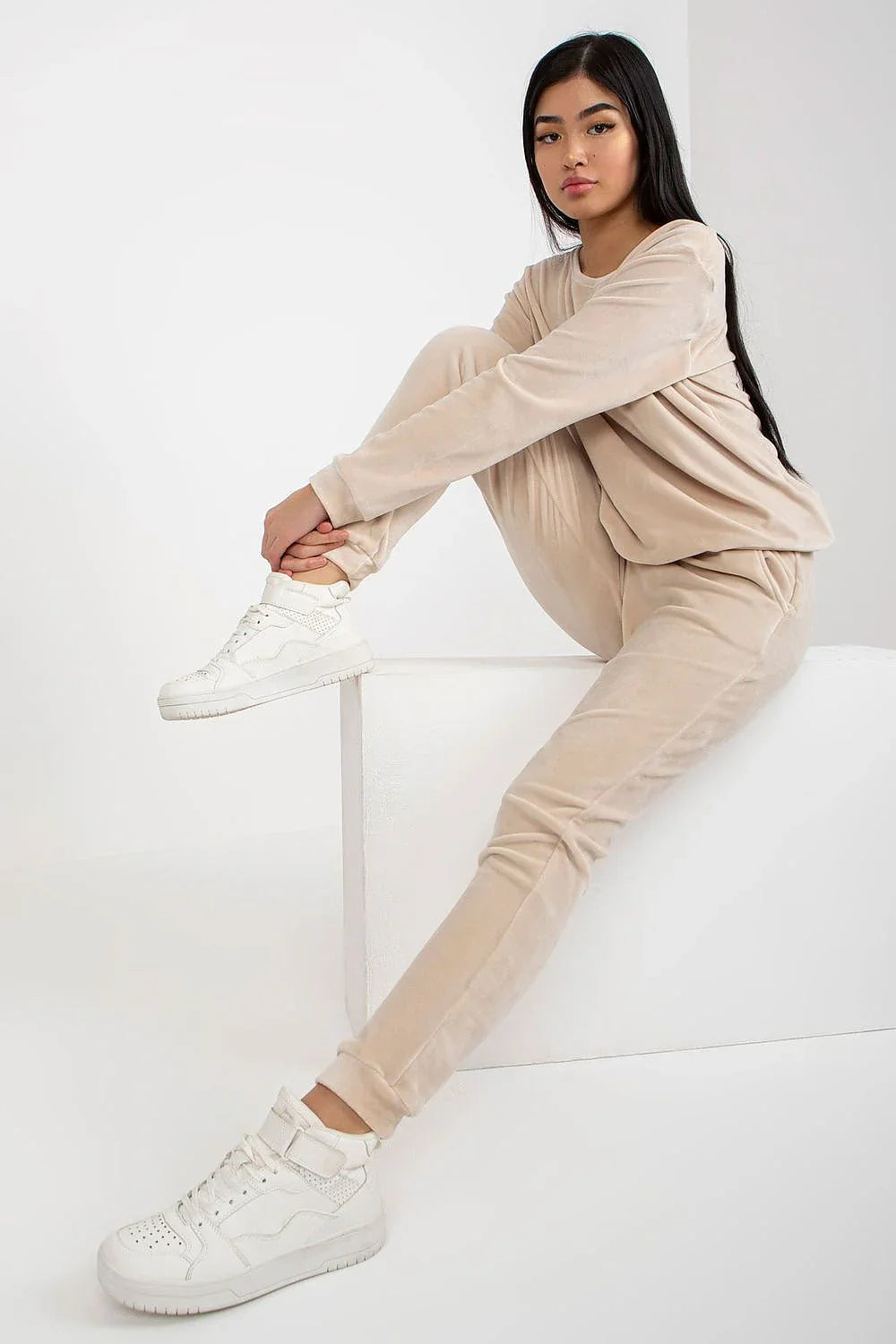 Women’s Soft Touch Blouse and Straight Leg Pants Set