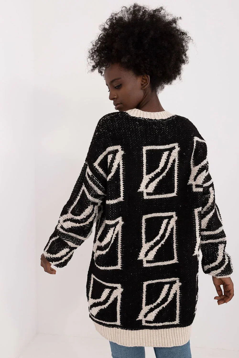 Women's Solid V Neck Pullover Sweater - Guocali fashion image