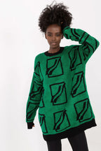 Women's Solid V Neck Pullover Sweater