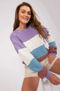 Women's Striped Crew Neck Pullover Sweater