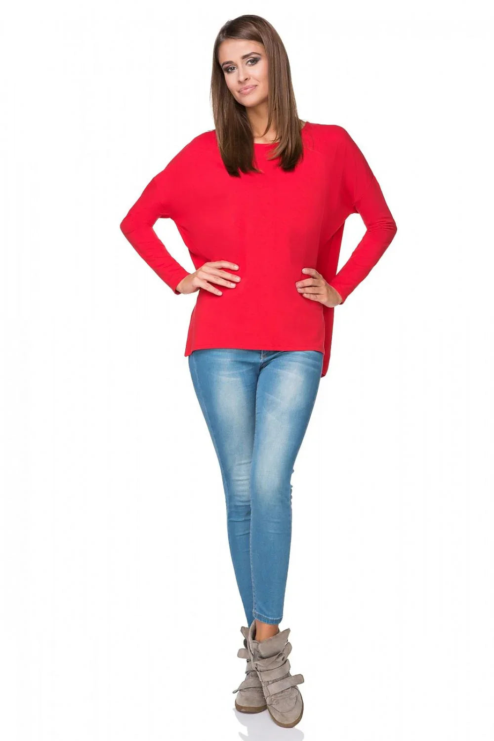 Women's Sweatshirt - Crew-Neck With Oversized Fit