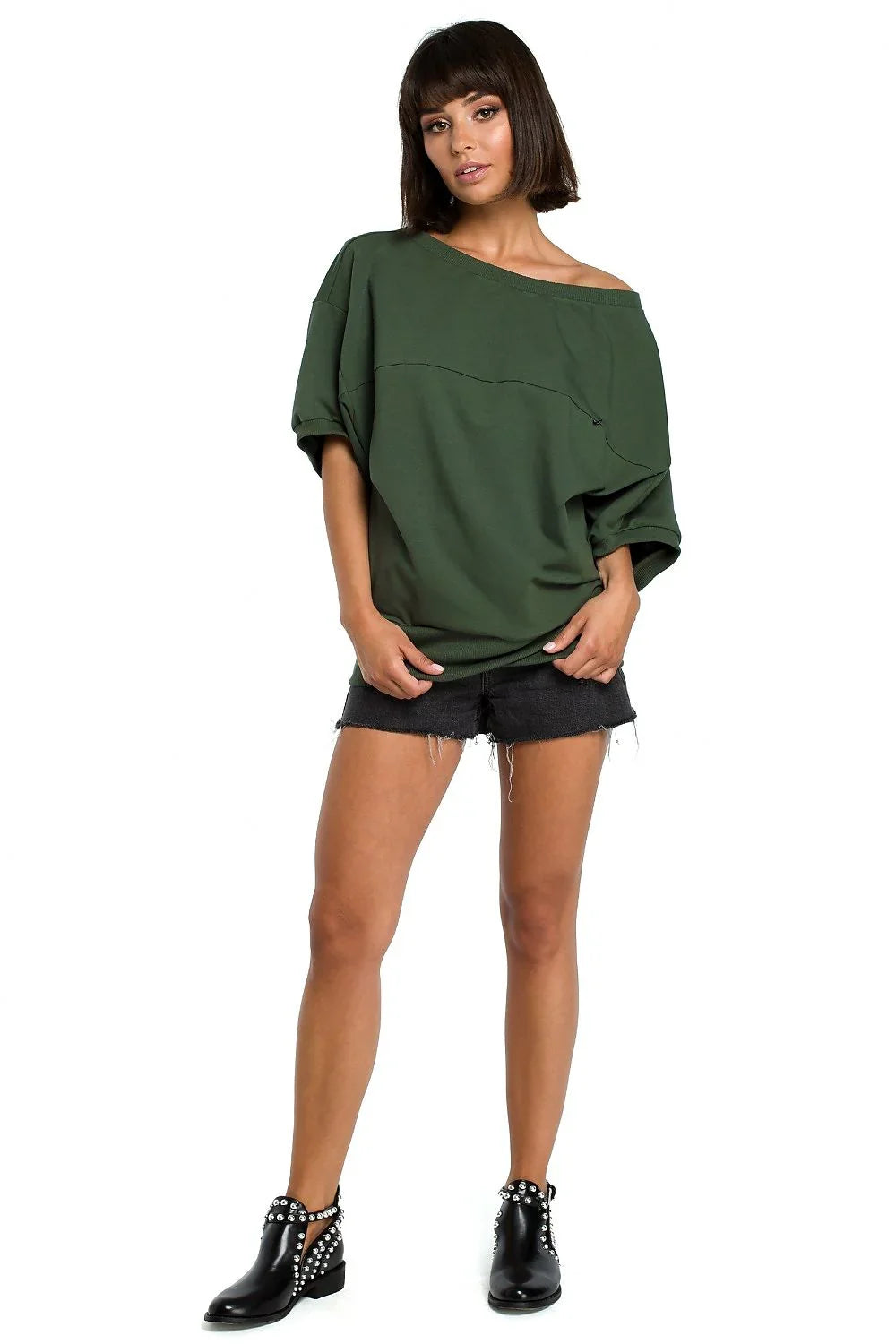 Women's Sweatshirt - Crew-Neck With Oversized Fit