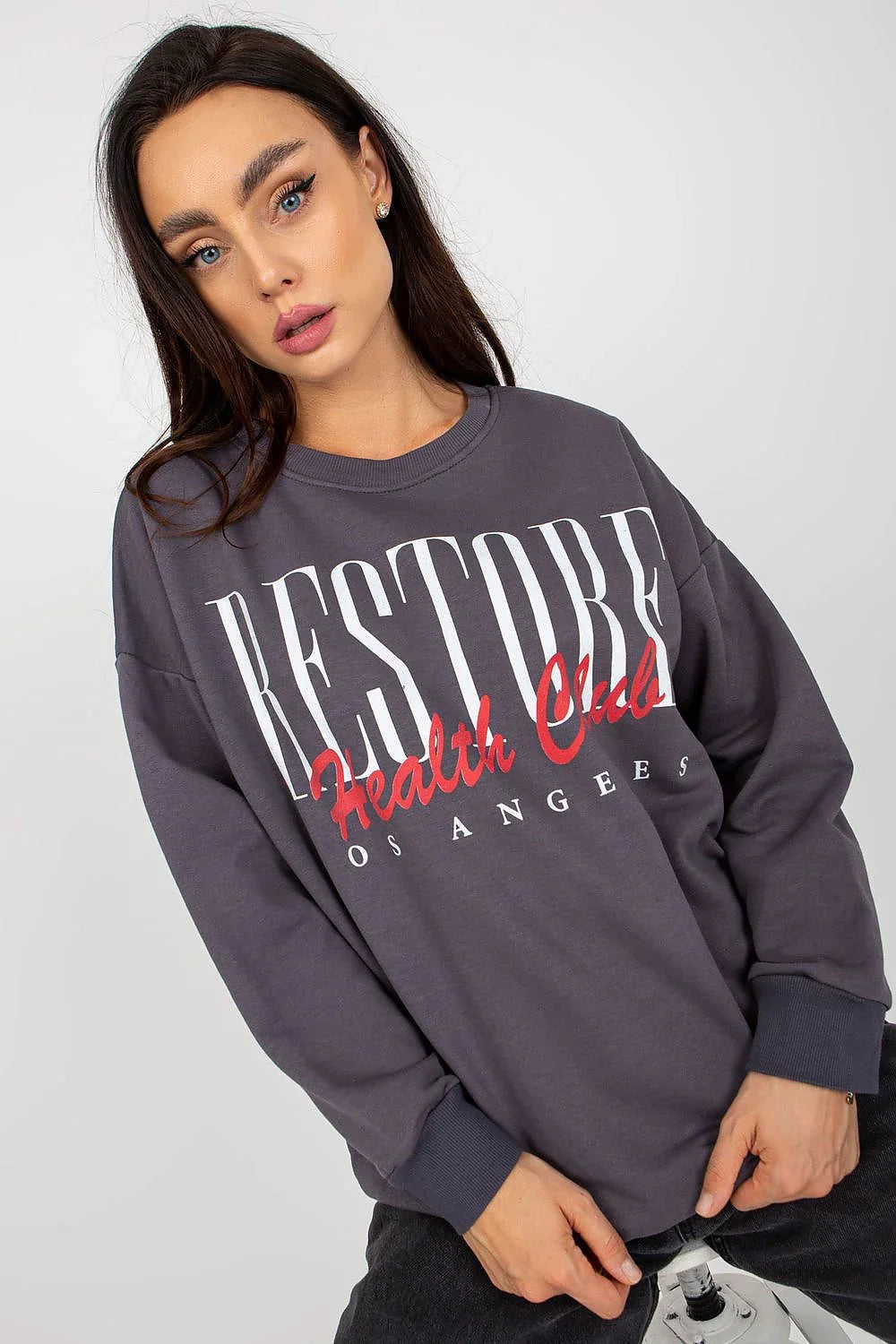 Women's Sweatshirt - Crew-Neck With Regular Fit