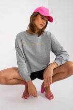 Women's Sweatshirt - Crew-Neck With Relaxed Fit