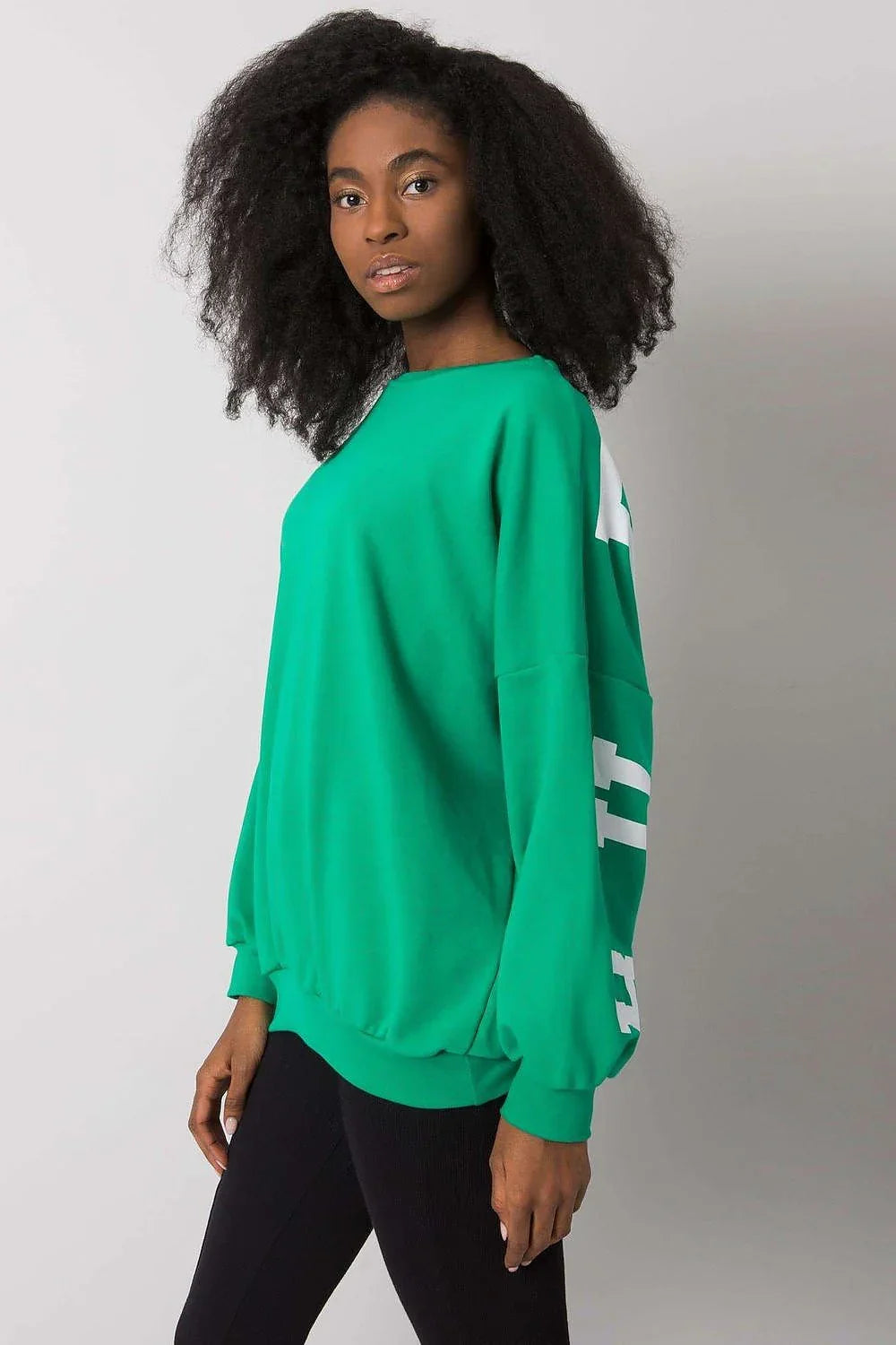 Women's Sweatshirt - Crew-neck With Oversized Fit