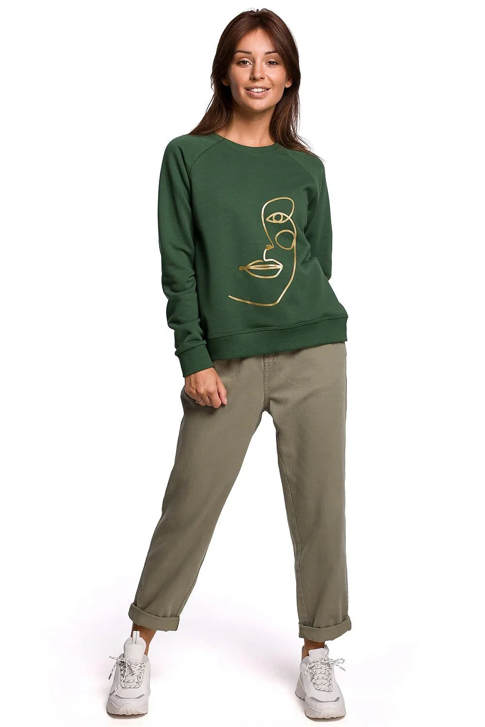 Women's Sweatshirt - Crew-neck With Regular Fit