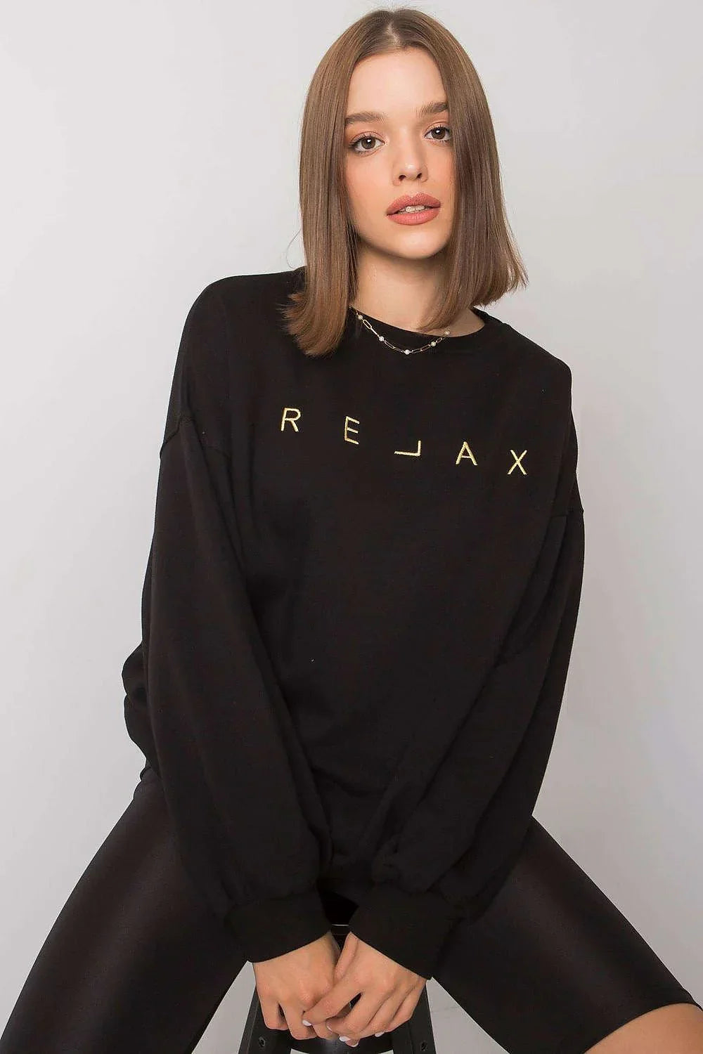 Women's Sweatshirt - Crew-neck With Relaxed Fit
