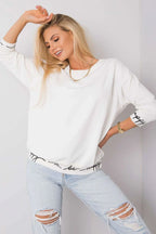 Womens Sweatshirt - Crew-neck With Relaxed Fit