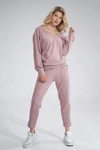 Women's Sweatshirt - V-Neck With Regular Fit