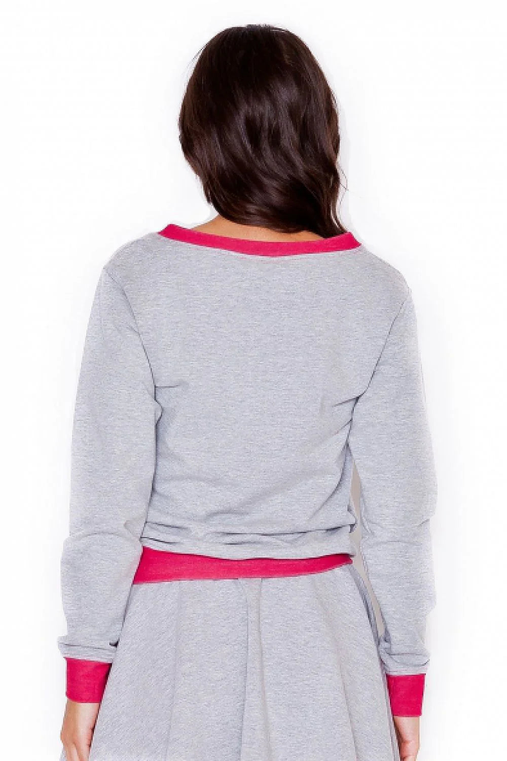 Women's Sweatshirt - V-Neck With Regular Fit