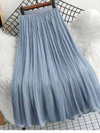 A-Line Skirt Women Minimalist Office - Elastic Midi Women Skirt