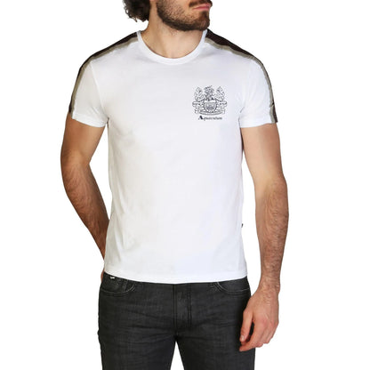 Aquascutum Men T-shirts - White Brand T-shirts - T-Shirt - Guocali