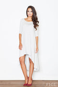 Asymmetric Casual Dress Elegant Everyday Style-Day Dress-GUOCALI