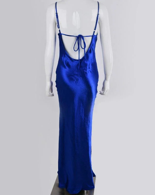 Backless Strapless Evening Dress -Guocali