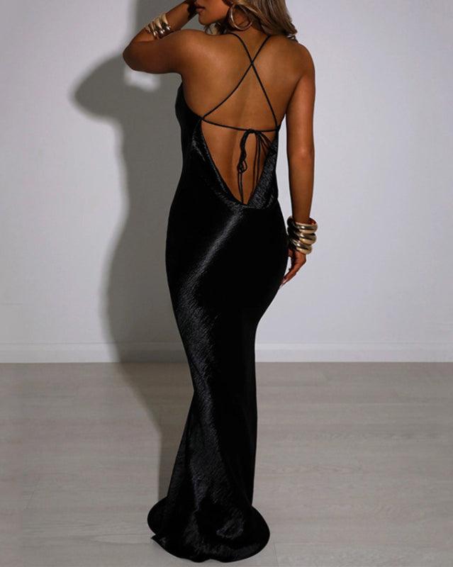 Backless Strapless Evening Dress - Evening Dress - Guocali