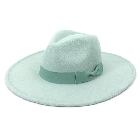 Big Wide Retro Fedora Hat - Fedora Hat - Guocali