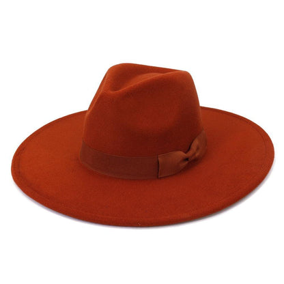 Big Wide Retro Fedora Hat - Fedora Hat - Guocali