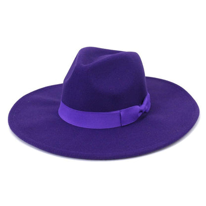 Big Wide Retro Fedora Hat - Fedora Hat - Guocali