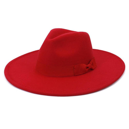 Big Wide Retro Fedora Hat - Fedora Hat - Guocali