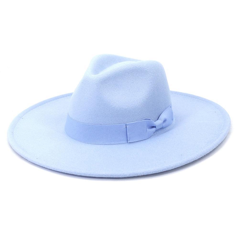 Big Wide Retro Fedora Hat - Fedora Hat - Guocali