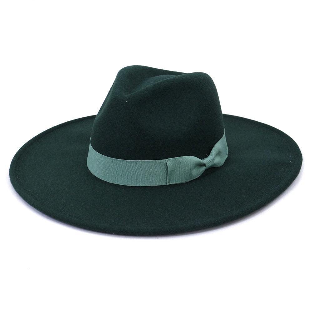 Big Wide Retro Fedora Hat - Fedora Hat - Guocali