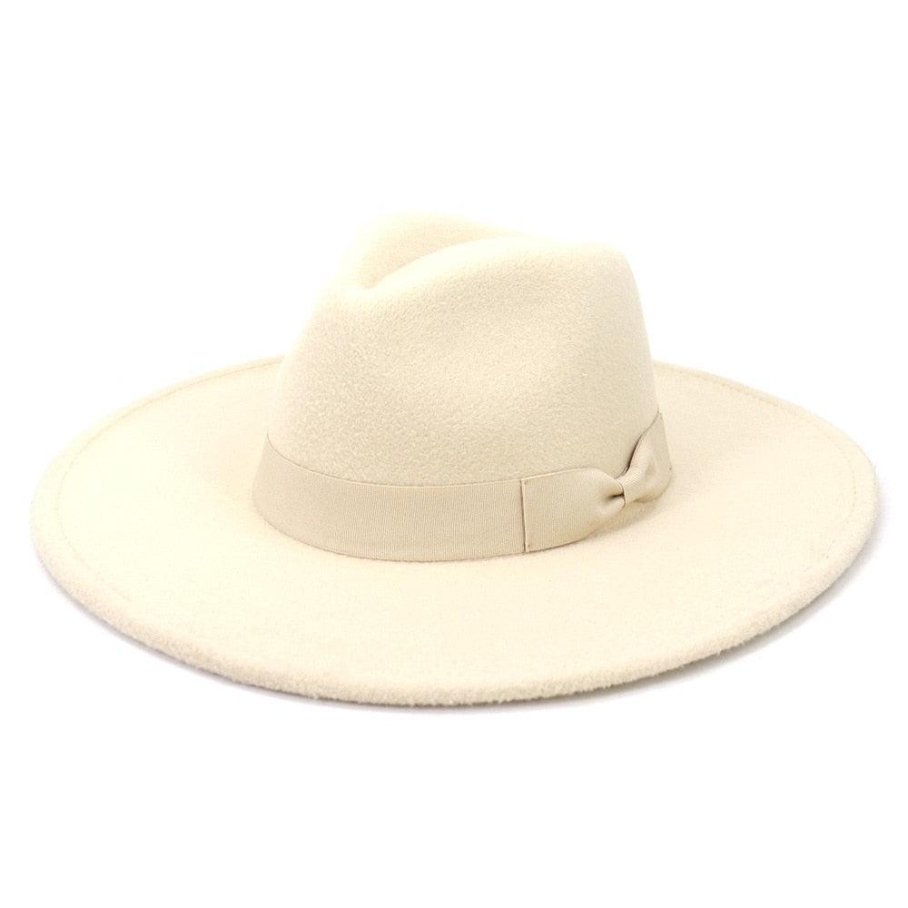 Big Wide Retro Fedora Hat - Fedora Hat - Guocali