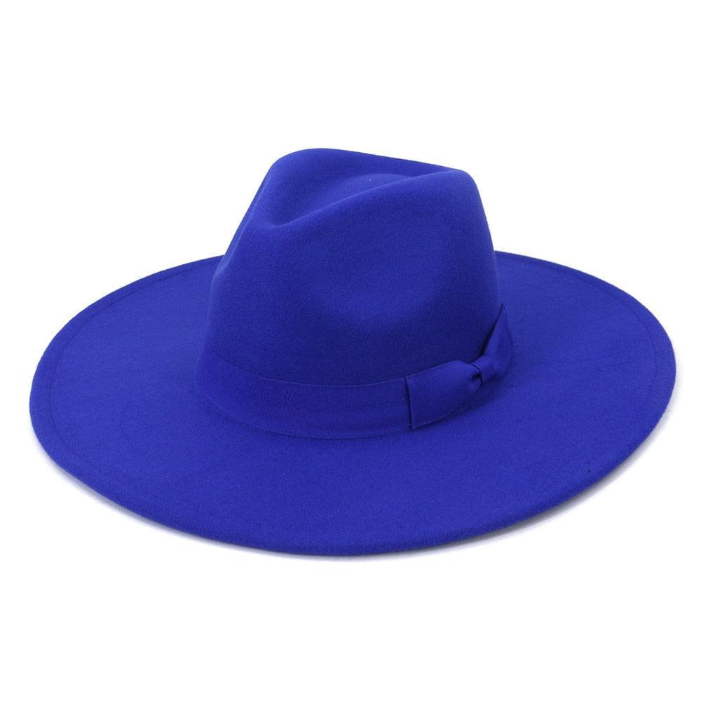 Big Wide Retro Fedora Hat - Fedora Hat - Guocali