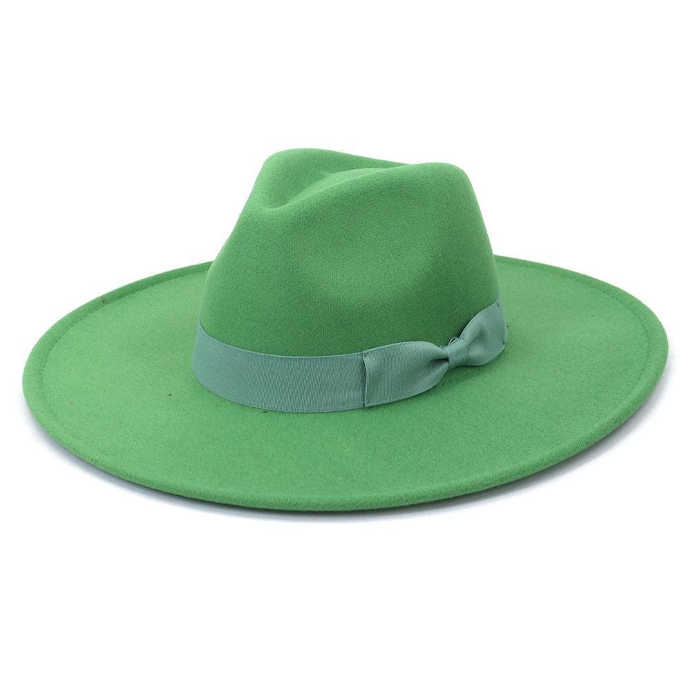 Big Wide Retro Fedora Hat - Fedora Hat - Guocali