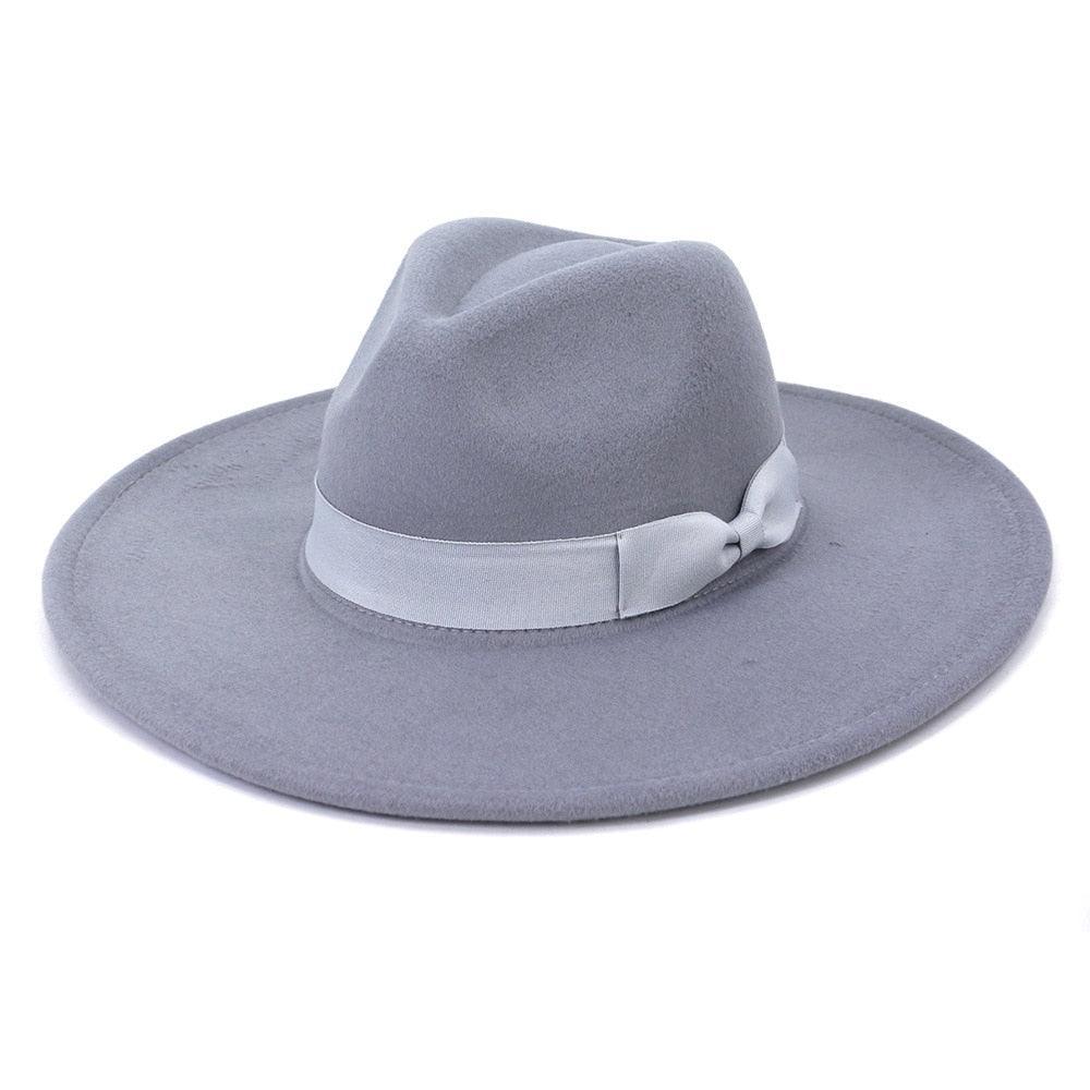 Big Wide Retro Fedora Hat - Fedora Hat - Guocali