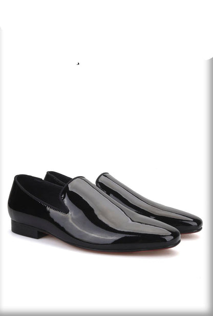 Black Patent Leather Men Loafers - Men Shoes - Loafer Shoes - Guocali