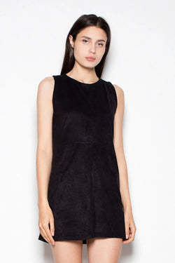 Black Sleeveless Mini Dress Lightweight Casual Fit - Guocali