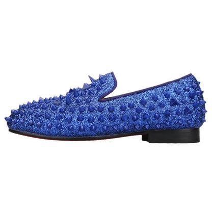 Blue Bliss: Genuine Leather Kids' Loafers - Loafer Shoes - Guocali