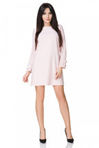 Boat Neck Mini Cocktail Dress Elegant Style-Day Dress-GUOCALI