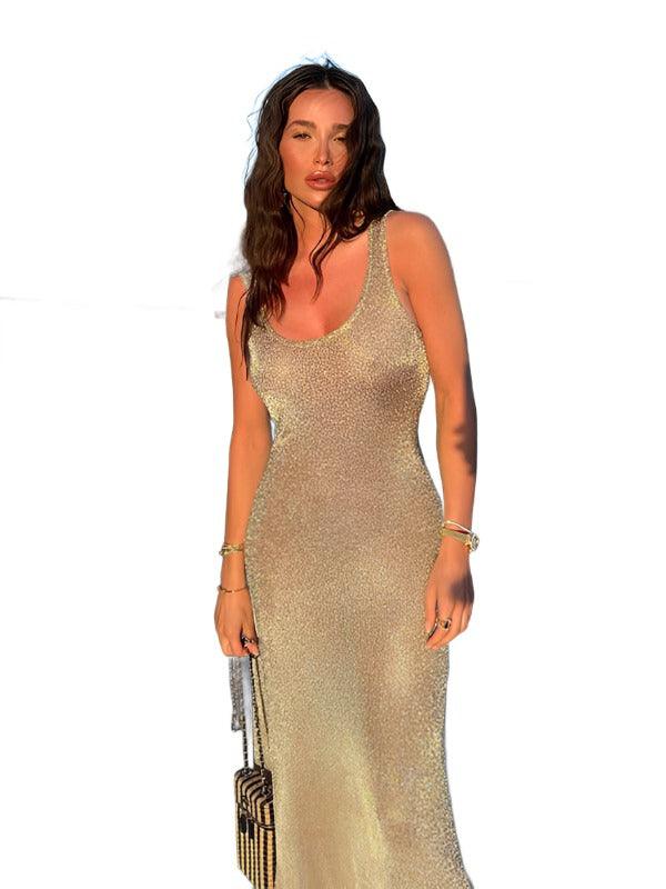 Bodycon Shiny Party Dress - Dresses - Guocali