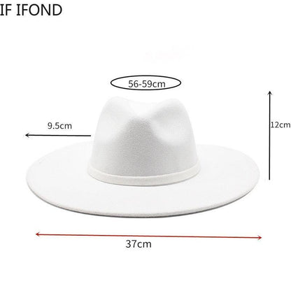 British Style Fedora Hat - Fedora Hat - Guocali