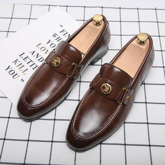 Brown Formal Men Loafers - Men Shoes - Loafer Shoes - Guocali