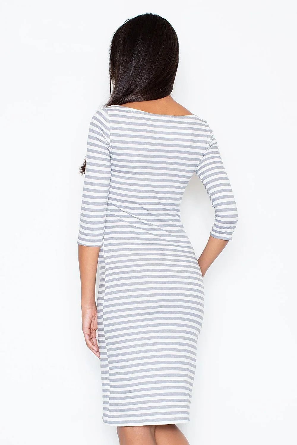 Casual Boat Neck Day Dress