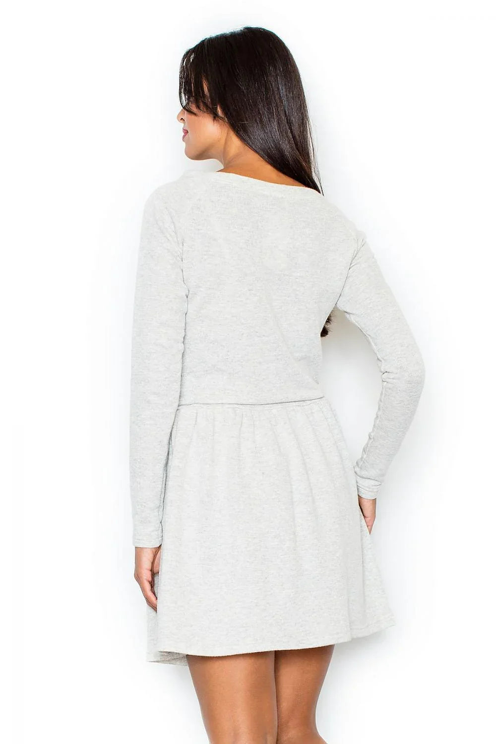 Casual Boat Neck Long Sleeves Day Dress