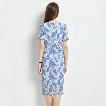 Casual Floral Mid-Length Summer Dress - Summer Dress - Guocali